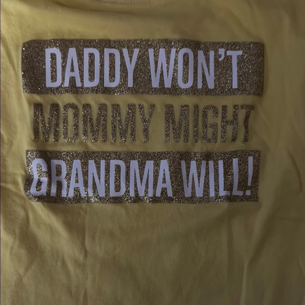 The Children's Place Yellow Short Sleeve Tee with Fun Slogan
